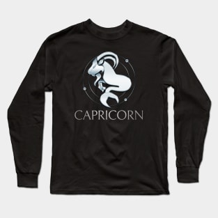 Capricorn Zodiac Sign Long Sleeve T-Shirt